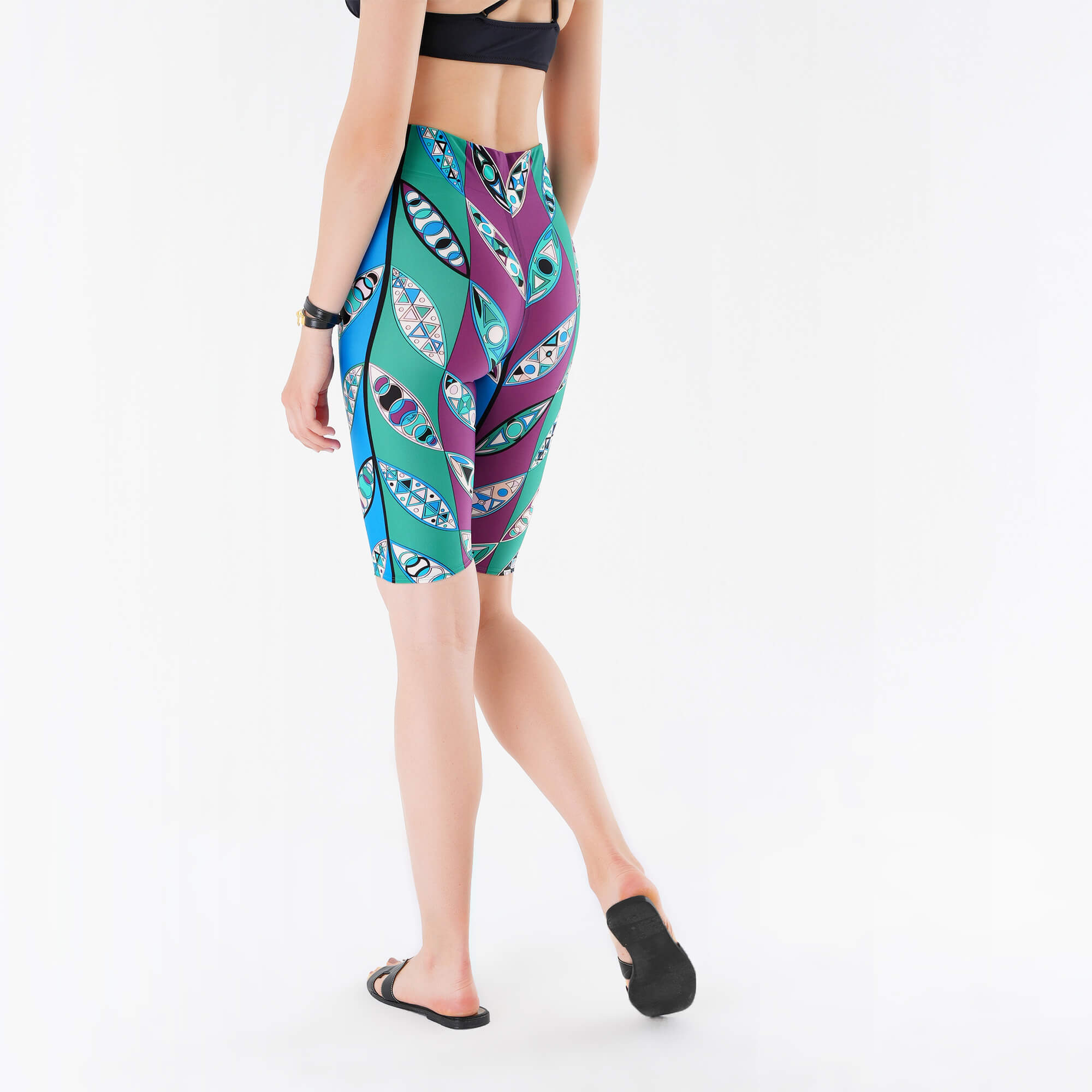 Emilio Pucci - Girandole Print Cropped Leggings M